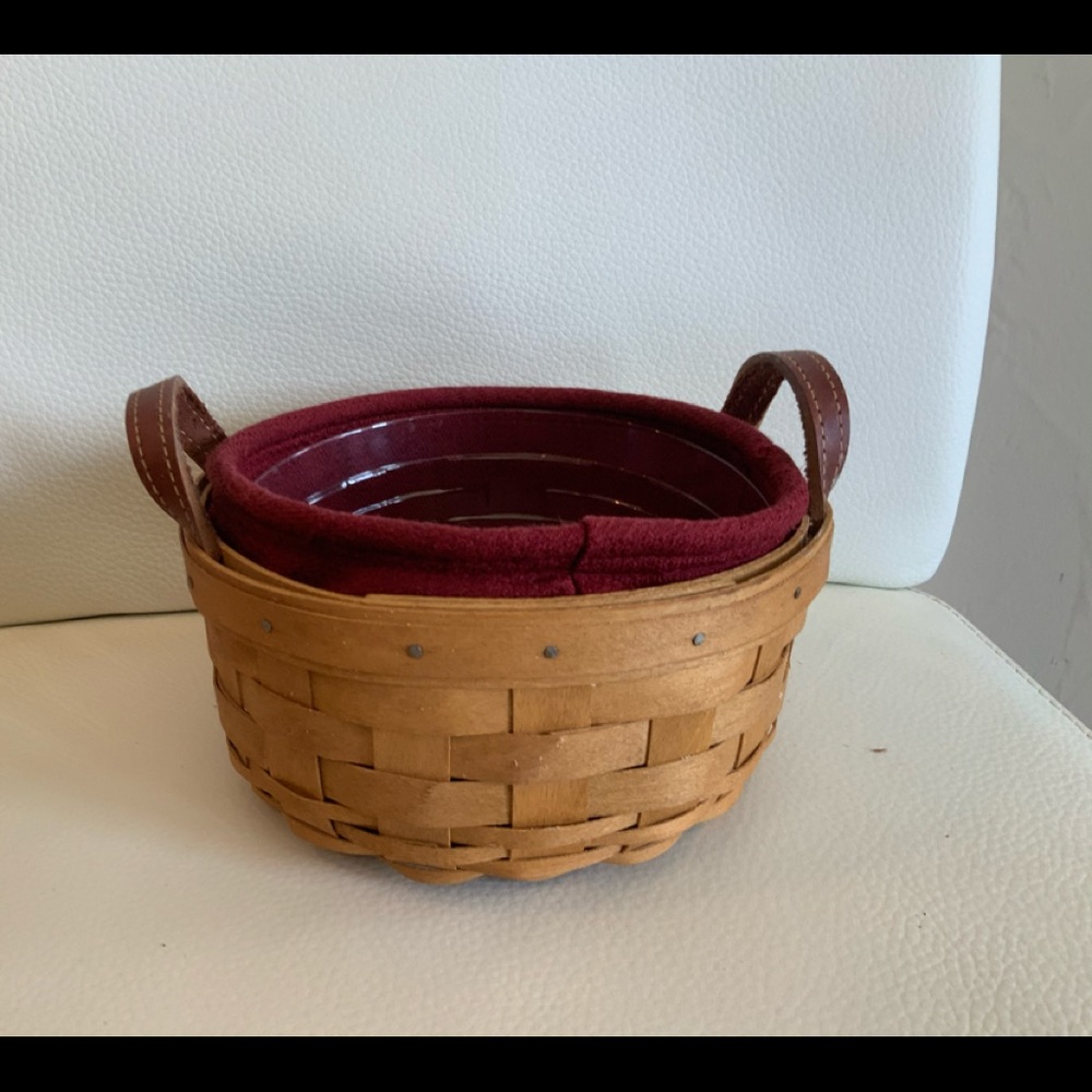 Longaberger small circular basket